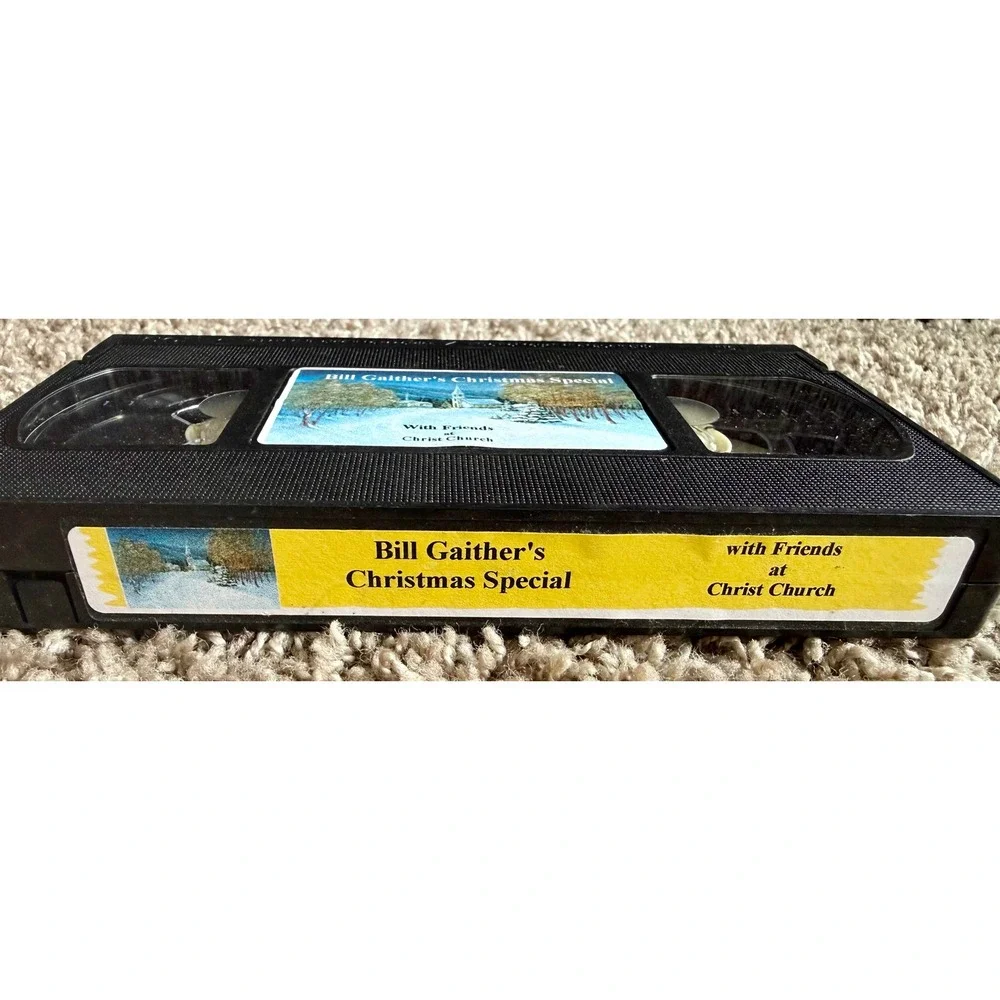Bill Gaither Christmas Special VHS Tape With Friends Christ Church Maxell T120